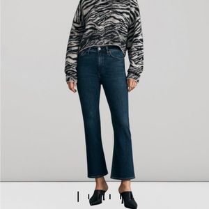 Rag & Bone cropped kick flare jeans